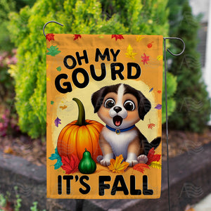 Oh My Gourd Double Sided Garden Flag
