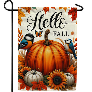 America Forever Hello Fall Double Sided Garden Flag