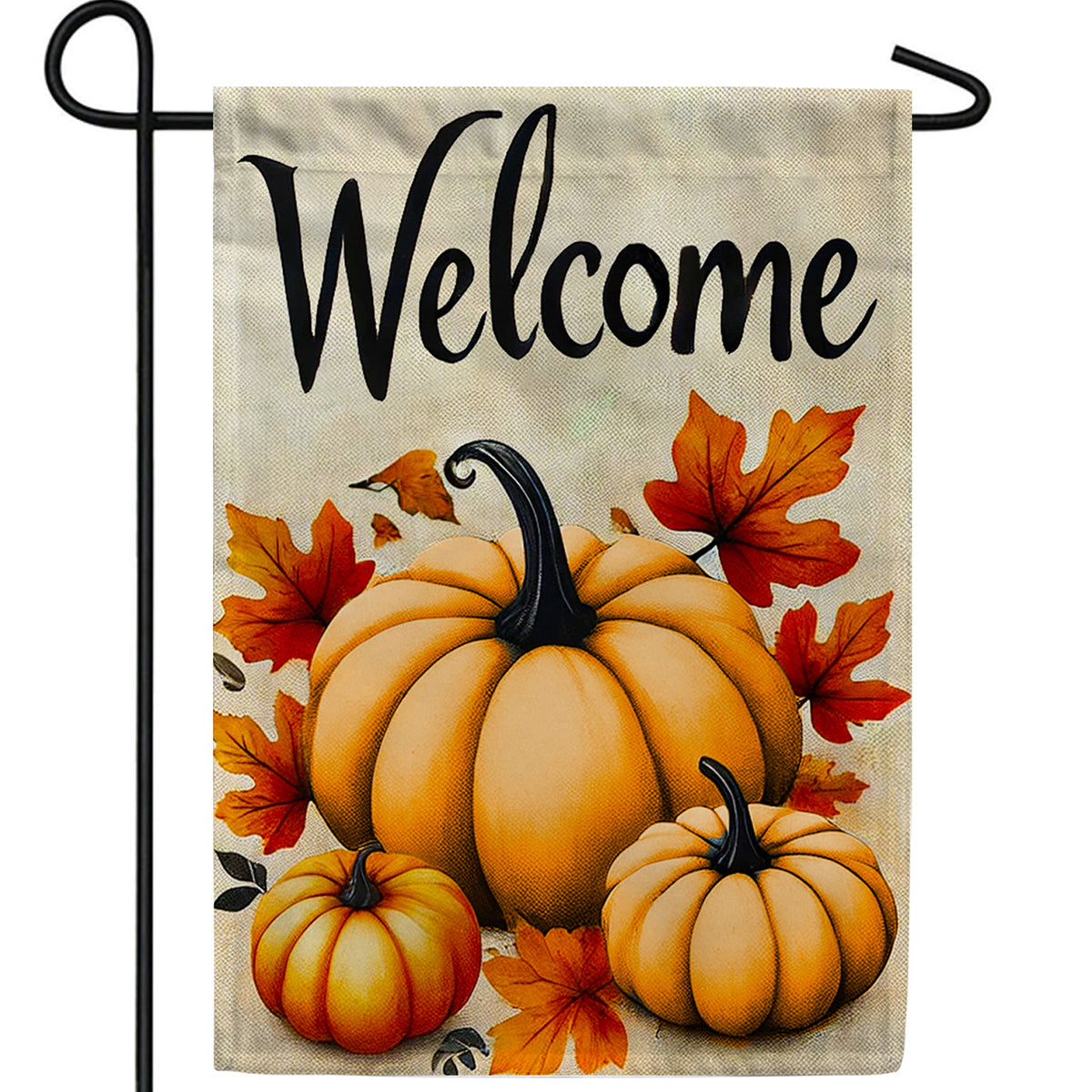 America Forever Welcome Pumpkin Double Sided Garden Flag