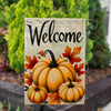 America Forever Welcome Pumpkin Double Sided Garden Flag