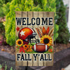 Welcome Fall Y??ll Football Double Sided Garden Flag