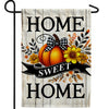 Home Sweet Home Pumpkin Double Sided Garden Flag