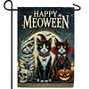 Happy Meoween Double Sided Garden Flag