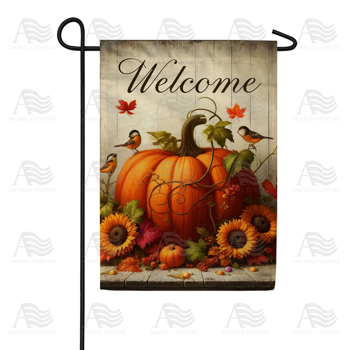 Autumn Harvest Welcome Double Sided Garden Flag