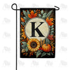 Sunflower Pumpkin Monogram Double Sided Garden Flag 12.5" x 18"