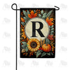 Sunflower Pumpkin Monogram Double Sided Garden Flag 12.5" x 18"