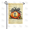 Fall Pumpkin Monogram Garden Flag