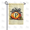 Fall Pumpkin Monogram Garden Flag