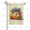 Fall Pumpkin Monogram Garden Flag