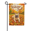 Welcome Fall Dog French Bulldog Garden Flag