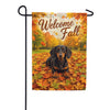 Welcome Fall Dachshund Garden Flag