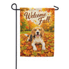 Welcome Fall Beagle Garden Flag
