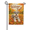 Welcome Fall Schnauzer Dog Garden Flag