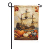 Mayflower Ship Autumn Harvest Thanksgiving Garden Flag