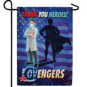 Covenger- The Newest Super Hero! Double Sided Garden Flag