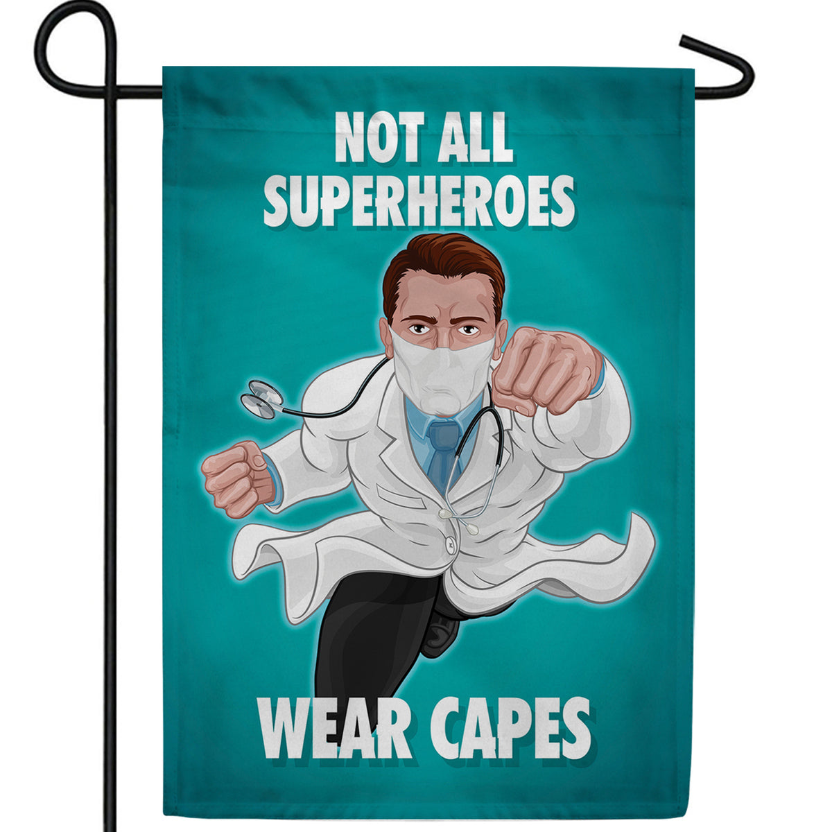 Capeless But Still Super! Double Sided Garden Flag
