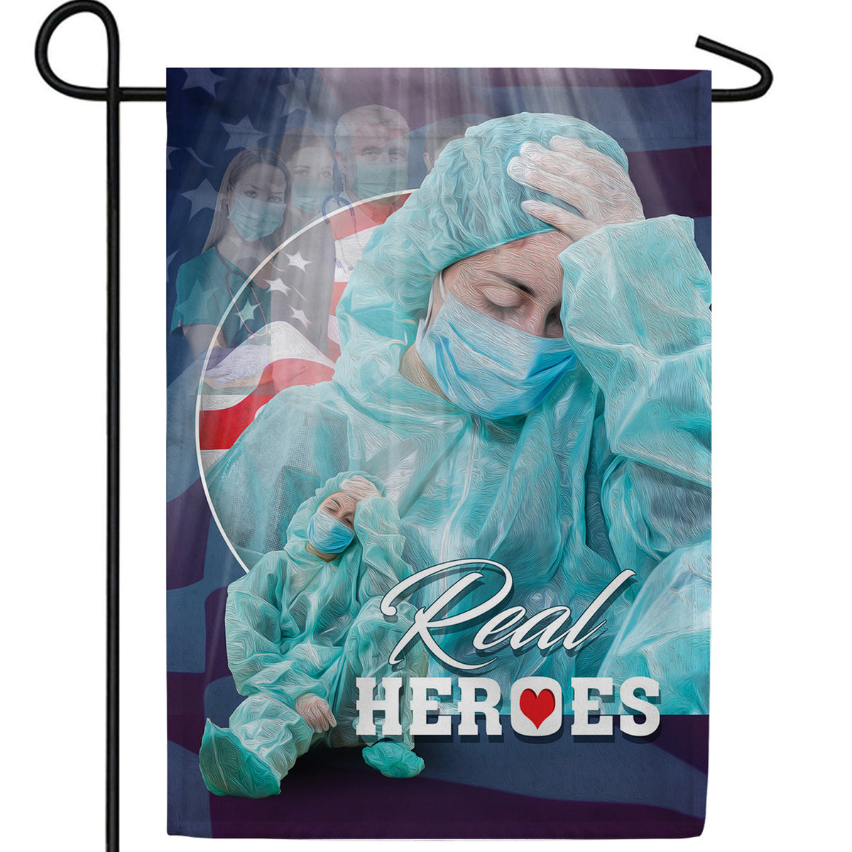 Worn Out But Dedicated Double Sided Garden Flag