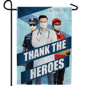 All Heroes Deserve Thanks Double Sided Garden Flag
