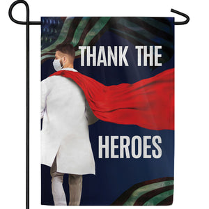 Thank The Heroes Double Sided Garden Flag