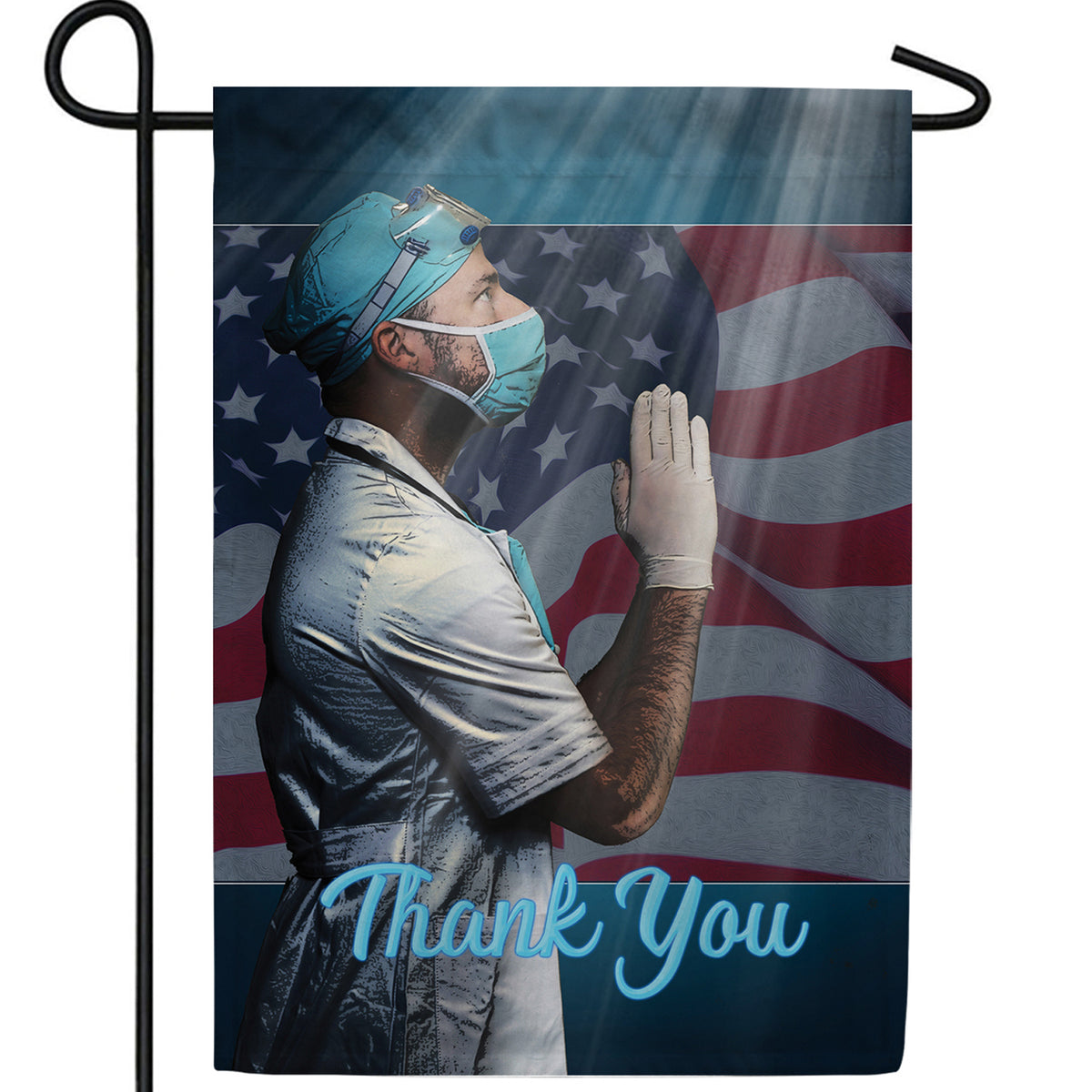 Praying For Guidance Double Sided Garden Flag