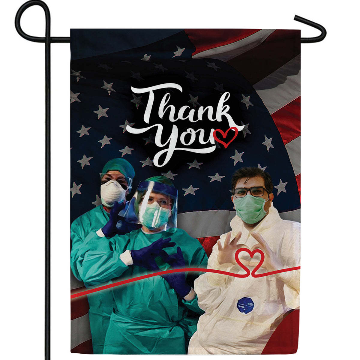 Thanks To Lifeline Of Our Nation Double Sided Garden Flag