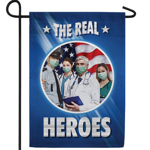 The Real Masked Heroes Double Sided Garden Flag