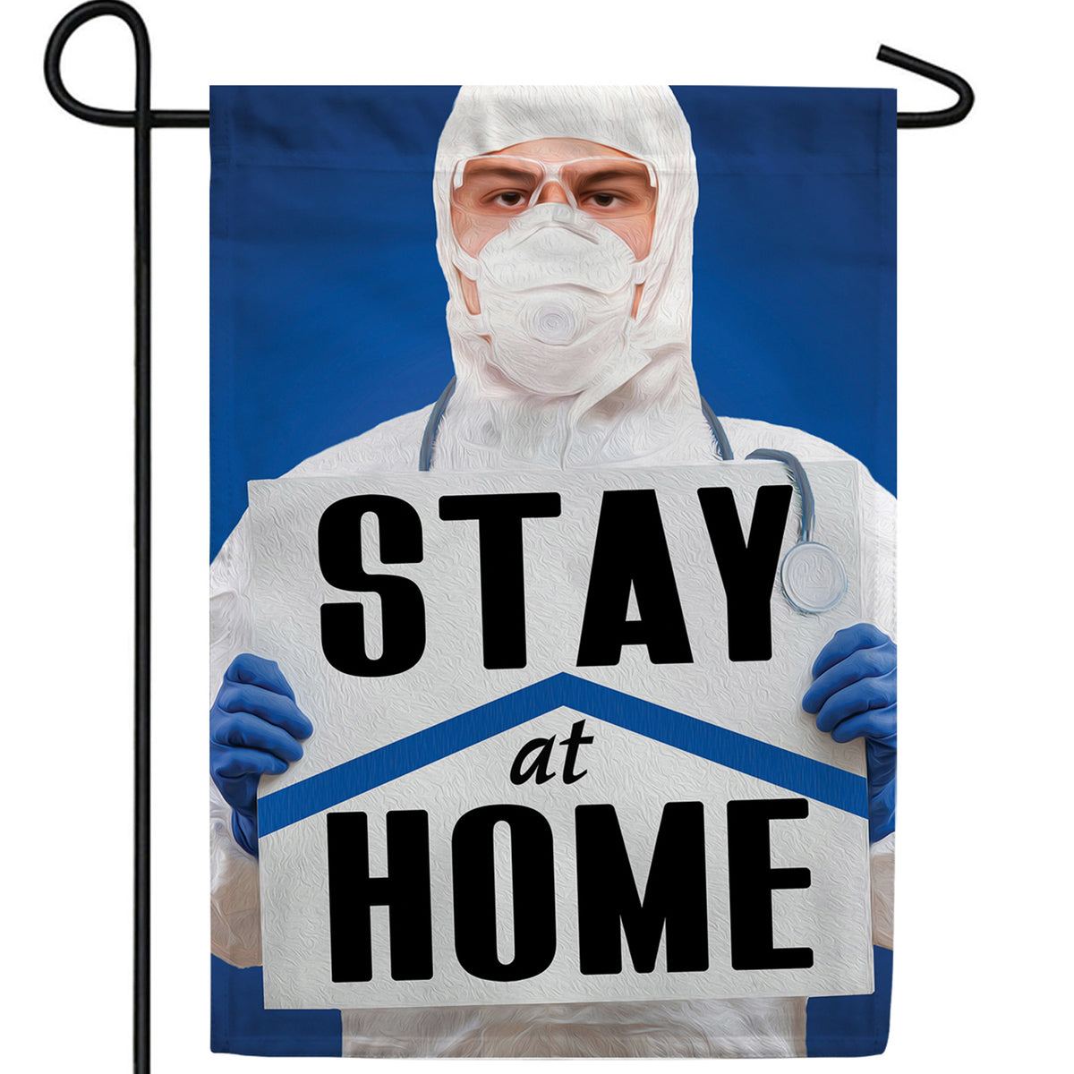 Suited For Battle Double Sided Garden Flag