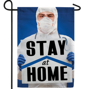 Suited For Battle Double Sided Garden Flag