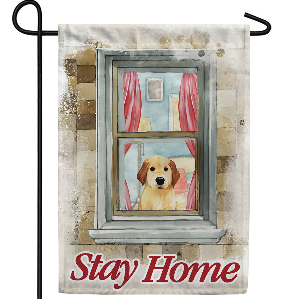 Please Obey And Stay Home Double Sided Garden Flag
