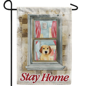 Please Obey And Stay Home Double Sided Garden Flag