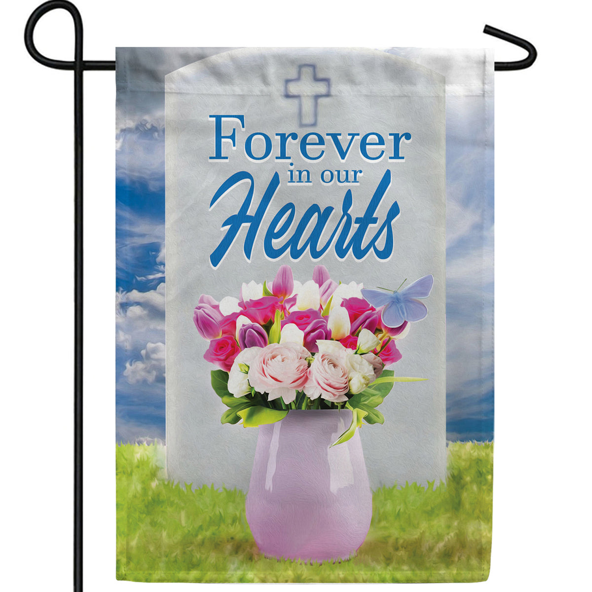 Gone But Never Forgotten Double Sided Garden Flag