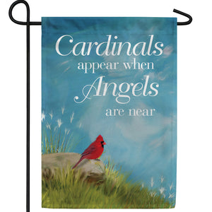 Angels Are Near Double Sided Garden Flag