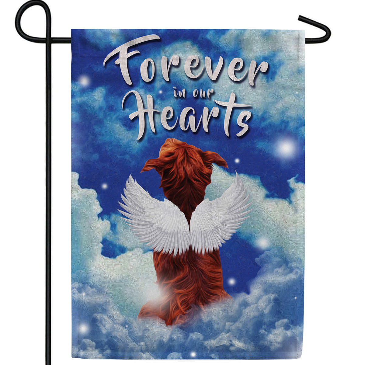 Angelic Dog Double Sided Garden Flag