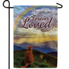 Cat Crossed Over Rainbow Bridge Double Sided Garden Flag