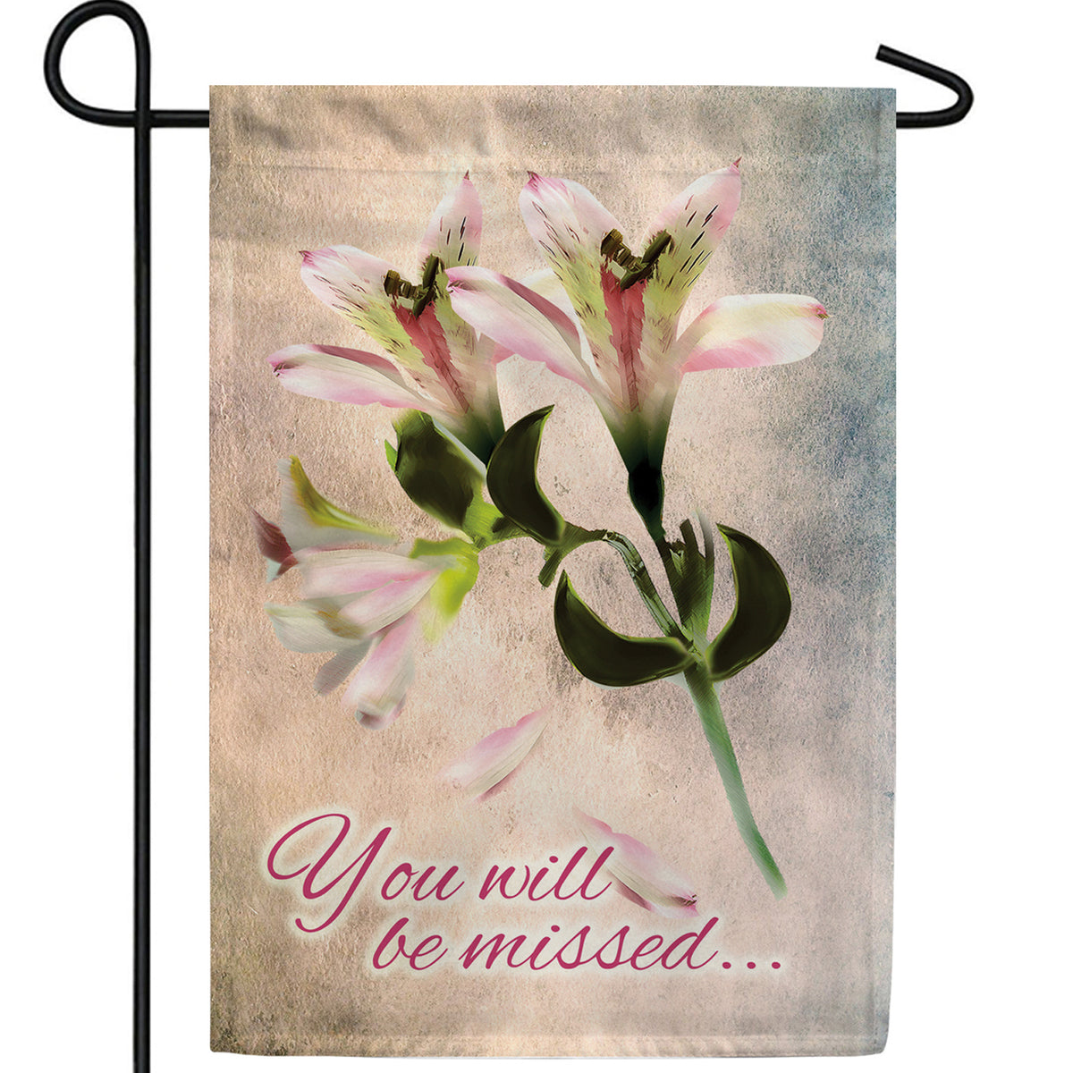 You Will Be Missed Double Sided Garden Flag