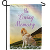 Dog Crossed Over Rainbow Bridge Double Sided Garden Flag