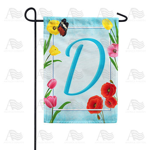 Spring Beauties Monogram Double Sided Garden Flag