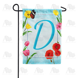 Spring Beauties Monogram Double Sided Garden Flag