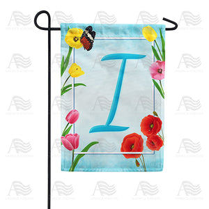 Spring Beauties Monogram Double Sided Garden Flag