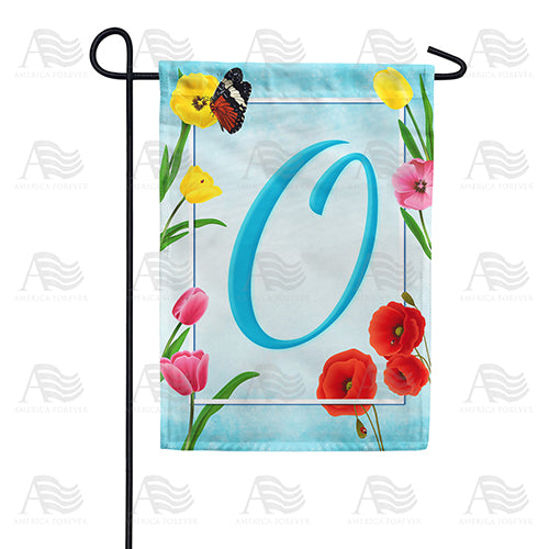 Spring Beauties Monogram Double Sided Garden Flag