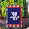 Personalized All American Old Wood Message Garden Flag