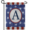 All American Old Wood Monogram Double Sided Garden Flag