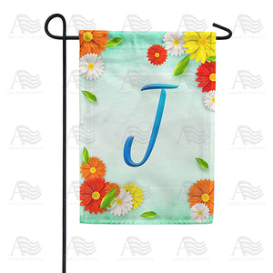 Bright Cosmos Monogram Double Sided Garden Flag