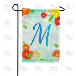 Bright Cosmos Monogram Double Sided Garden Flag