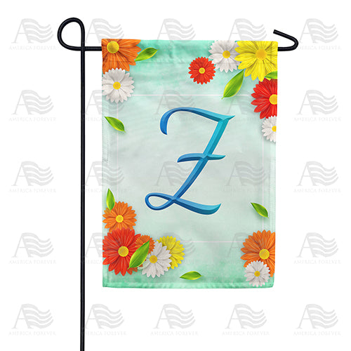 Bright Cosmos Monogram Double Sided Garden Flag