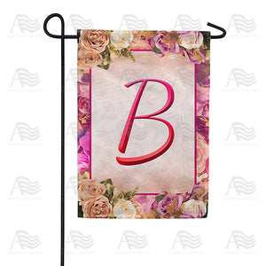 Rosie Pink Monogram Double Sided Garden Flag
