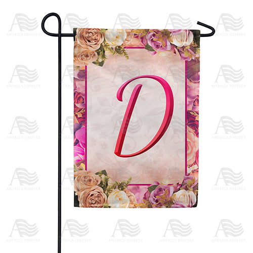 Rosie Pink Monogram Double Sided Garden Flag