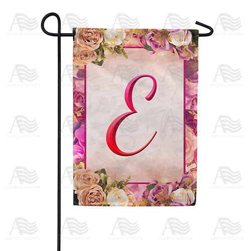 Rosie Pink Monogram Double Sided Garden Flag