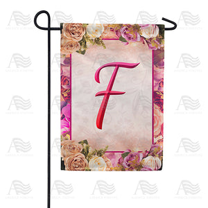 Rosie Pink Monogram Double Sided Garden Flag