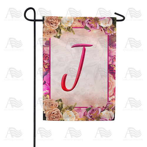 Rosie Pink Monogram Double Sided Garden Flag